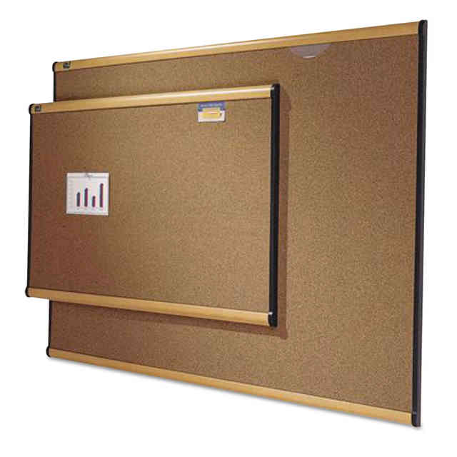 Prestige Bulletin Board, Brown Graphite-Blend Surface, 48 x 36, Graphite Gray Aluminum Frame Prestige Bulletin Board, Brown Graphite-Blend Surface, 48 x 36, Graphite Gray Aluminum Frame