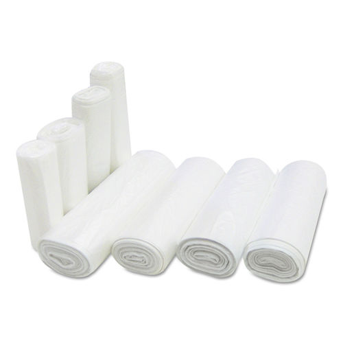 High-Density Commercial Can Liners, 10 gal, 8 microns, 24 x 24, Natural, 1,000/Carton by Inteplast Group - IBSS242408N