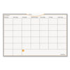 AAGAW402028 - WallMates Self-Adhesive Dry Erase Monthly Planning Surfaces, 18 x 12, White/Gray/Orange Sheets, Undated