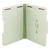 SMD15003 - Recycled Pressboard Fastener Folders, 1" Expansion, 2 Fasteners, Letter Size, Gray-Green Exterior, 2