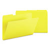 SMD22562 - Expanding Recycled Heavy Pressboard Folders, 1/3-Cut Tabs: Assorted, Legal Size, 1" Expansion, Yellow, 25/Box