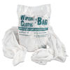 UFSN250CW01 - Bag-A-Rags Reusable Wiping Cloths, Cotton, White, 1 lb Pack