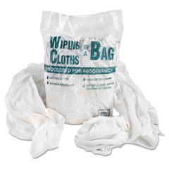 UFSN250CW01 - Bag-A-Rags Reusable Wiping Cloths, Cotton, White, 1 lb Pack