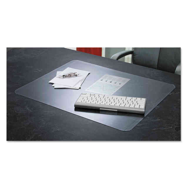 KrystalView Desk Pad with Antimicrobial Protection, 17 x 12, Frosted Finish, Clear KrystalView Desk Pad with Antimicrobial Protection, 17 x 12, Frosted Finish, Clear