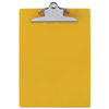 SAU21605 - Recycled Plastic Clipboard with Ruler Edge, 1" Clip Capacity, Holds 8.5 x 11 Sheets, Yellow