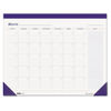 HOD464 - Recycled Nondated Desk Pad Calendar, 22 x 17, White/Blue Sheets, Blue Binding, Blue Corners, 12-Month (Jan to Dec): Undated