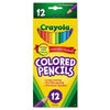 CYO684012 - Long-Length Colored Pencil Set, 3.3 mm, 2B, Assorted Lead and Barrel Colors, Dozen