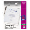 AVE74098 - Top-Load Sheet Protector, Economy Gauge, Letter, Semi-Clear, 50/Box