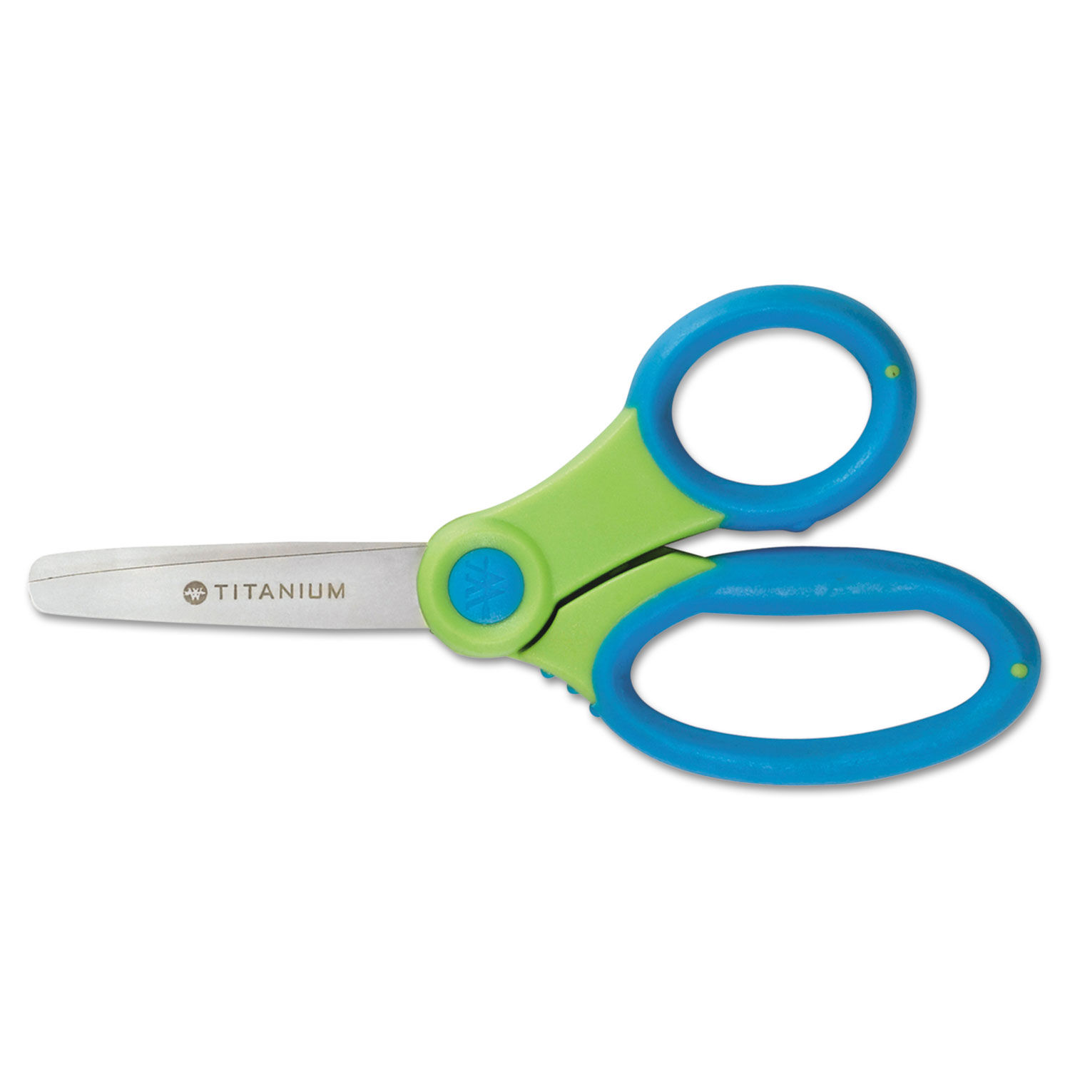 Westcott Soft Handle Kids Scissors, 5 Long, 1 3/4 Cut, Blunt Tip