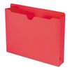 SMD75569 - Colored File Jackets with Reinforced Double-Ply Tab, Straight Tab, Letter Size, Red, 50/Box