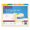 SMD50180 - Alphabetic Top Tab Indexed File Guide Set, 1/5-Cut Top Tab, A to Z, 8.5 x 11, Manila, 25/Set