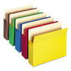 SMD73890 - Colored File Pockets, 3.5" Expansion, Letter Size, Assorted Colors, 25/Box