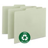 SMD50334 - Recycled Blank Top Tab File Guides, 1/3-Cut Top Tab, Blank, 8.5 x 11, Green, 100/Box