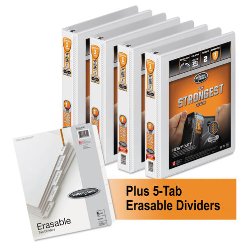 HeavyDuty RoundRing View Binder Plus Pack by Wilson Jones® WLJ56314WU