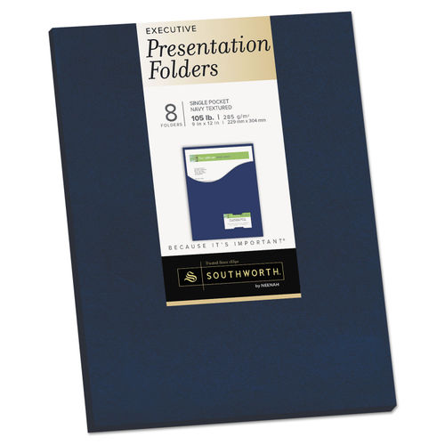 E Pocket Presentation Folders By Southworth SOU