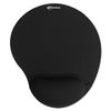 IVR50448 - Mouse Pad with Fabric-Covered Gel Wrist Rest, 10.37 x 8.87, Black