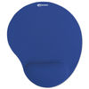 IVR50447 - Mouse Pad with Fabric-Covered Gel Wrist Rest, 10.37 x 8.87, Blue