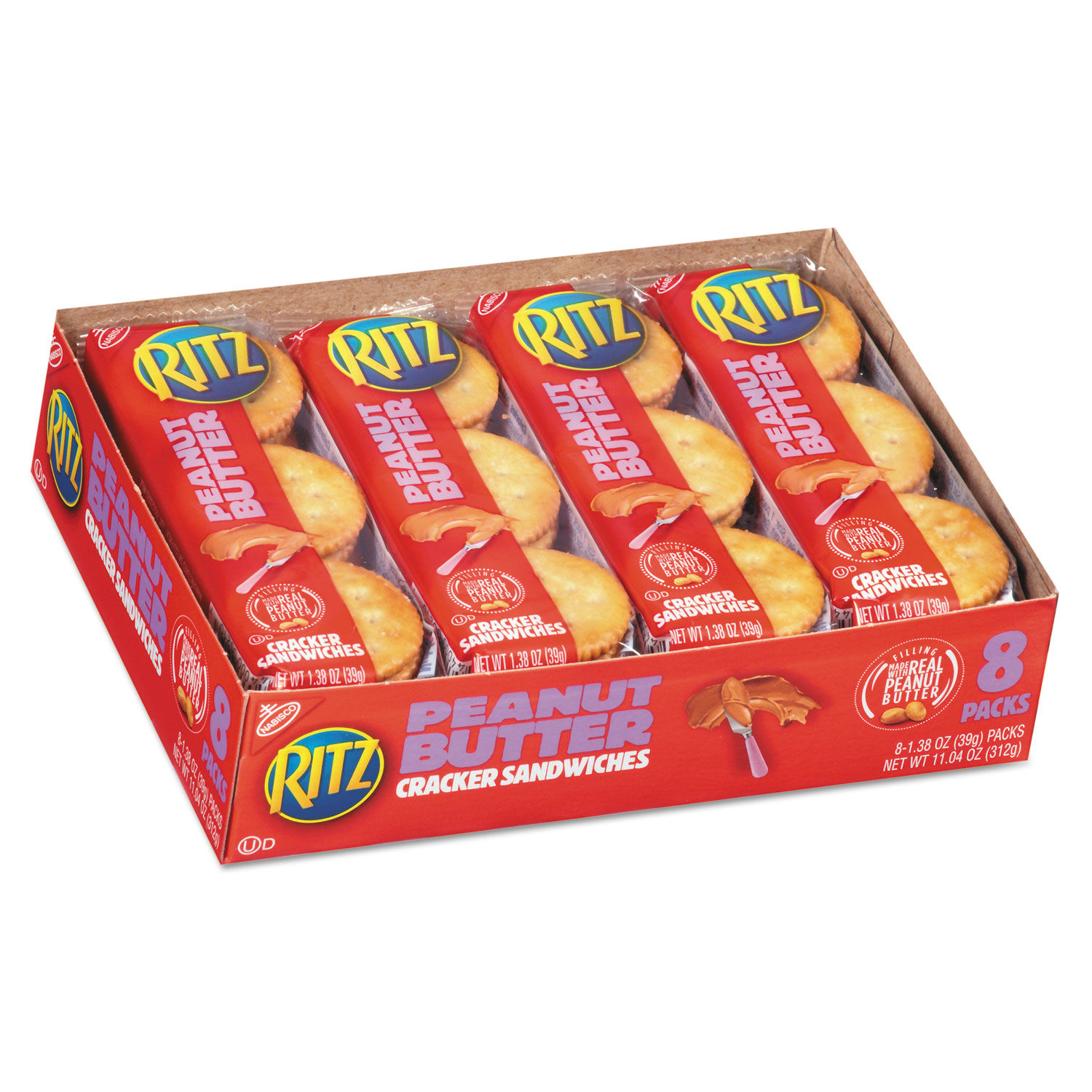 RITZ Crackers Sandwiches Peanut Butter Family Size Box - 16-1.38 Oz -  Safeway