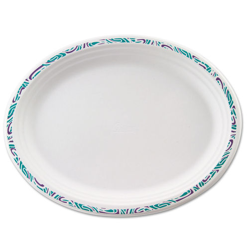 Chinet Classic Paper Plates, 8 3/4 dia, White, 125/Pack