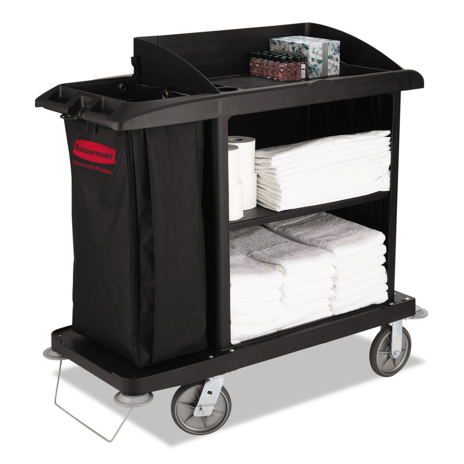 Rubbermaid Commercial High Capacity Cleaning Cart, 21-3/4 w x 49