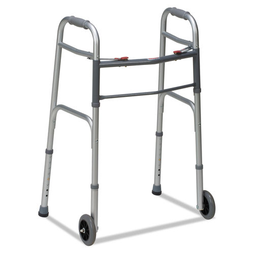 TwoButton Release Folding Walker with Wheels by DMI® BGH80210450600