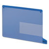 SMD61951 - Colored Poly Out Guides with Pockets, 1/3-Cut End Tab, Out, 8.5 x 11, Blue, 25/Box