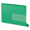 SMD61952 - Colored Poly Out Guides with Pockets, 1/3-Cut End Tab, Out, 8.5 x 11, Green, 25/Box