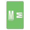 SMD67183 - AlphaZ Color-Coded Second Letter Alphabetical Labels, M, 1 x 1.63, Light Green, 10/Sheet, 10 Sheets/Pack