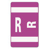 SMD67188 - AlphaZ Color-Coded Second Letter Alphabetical Labels, R, 1 x 1.63, Purple, 10/Sheet, 10 Sheets/Pack