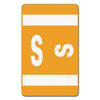 SMD67189 - AlphaZ Color-Coded Second Letter Alphabetical Labels, S, 1 x 1.63, Orange, 10/Sheet, 10 Sheets/Pack