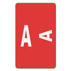 SMD67171 - AlphaZ Color-Coded Second Letter Alphabetical Labels, A, 1 x 1.63, Red, 10/Sheet, 10 Sheets/Pack