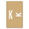 SMD67181 - AlphaZ Color-Coded Second Letter Alphabetical Labels, K, 1 x 1.63, Light Brown, 10/Sheet, 10 Sheets/Pack