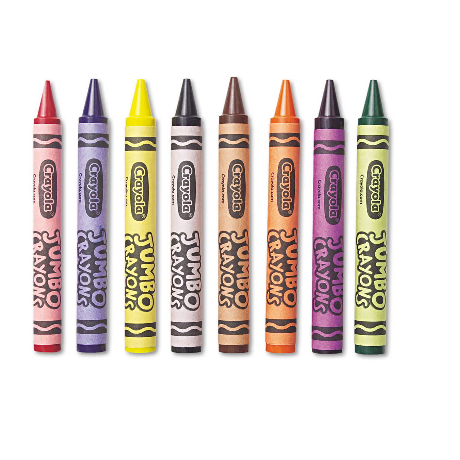 Crayola Jumbo Crayons, Assorted Colors, 8/Box - CYO520389