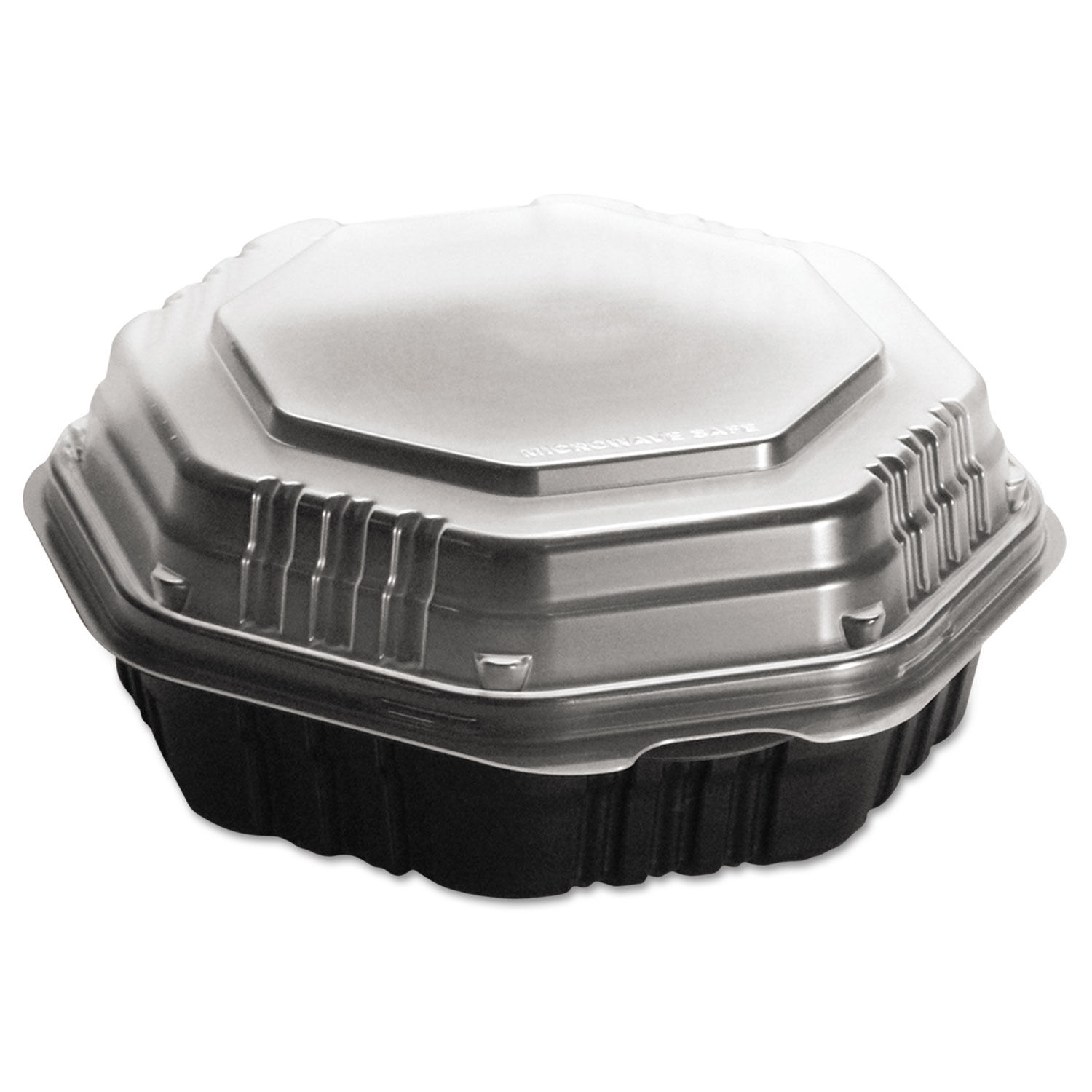 3 Compartment Black Disposable Take Out To Go Container with Lids