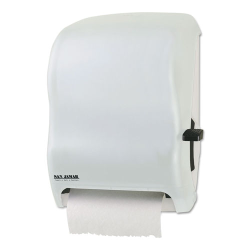 Lever Roll Towel Dispenser, Oceans, 12.94 x 9.25 x 16.5, Black Pearl