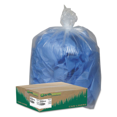 Clear and Blue Recycling Bags