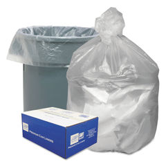 30 Gallon Black Garbage Bags, 30x33, 0.65mil, 60 Bags (WBIHAB6FT60)