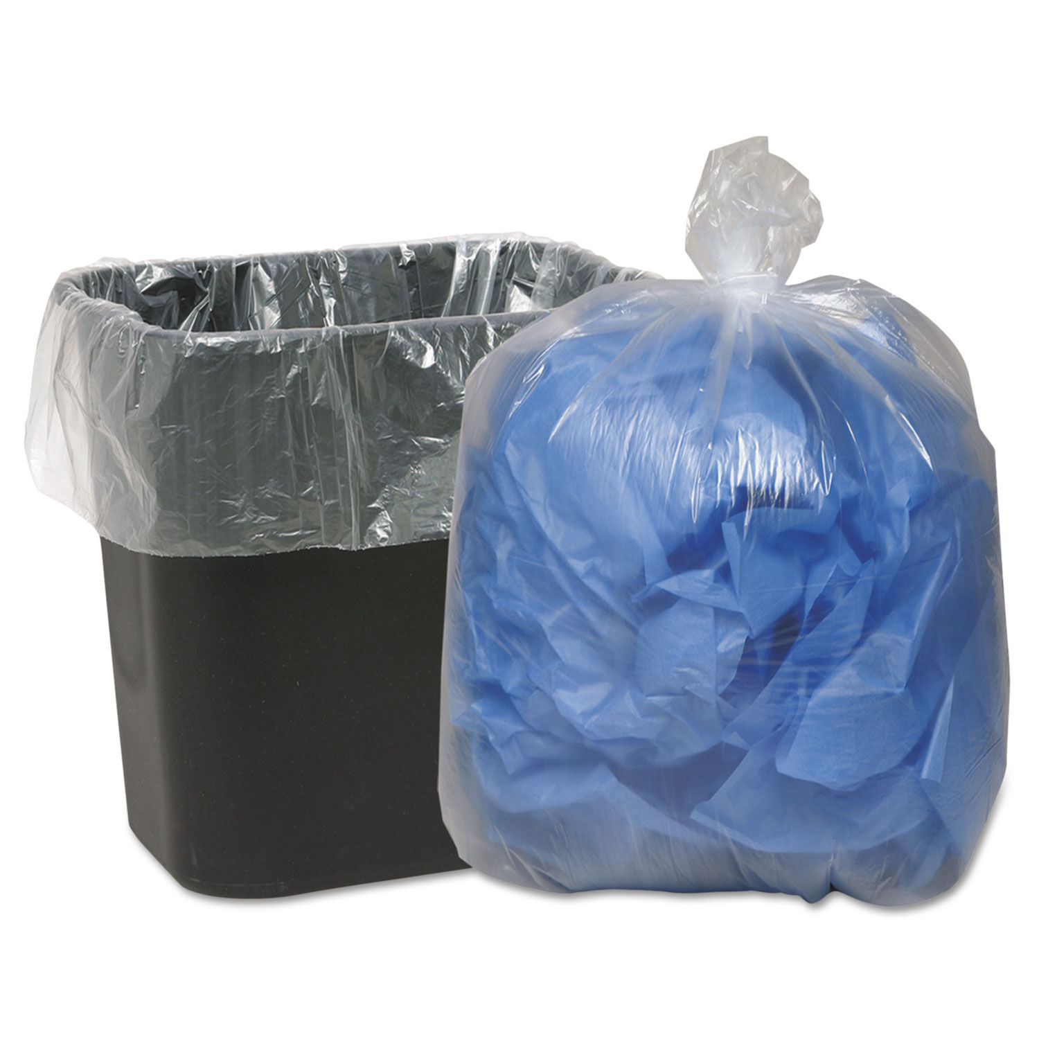 Global Industrial™ Medium Duty Clear Trash Bags - 7 to 10 Gal, 0.6