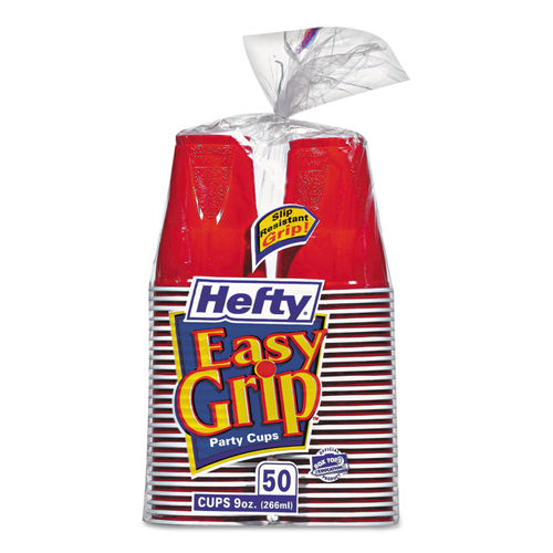 Hefty Party On Disposable Plastic Cups, Assorted, 16 Ounce, 100 Count  Assorted Colors 100 Count (Pack of 1)