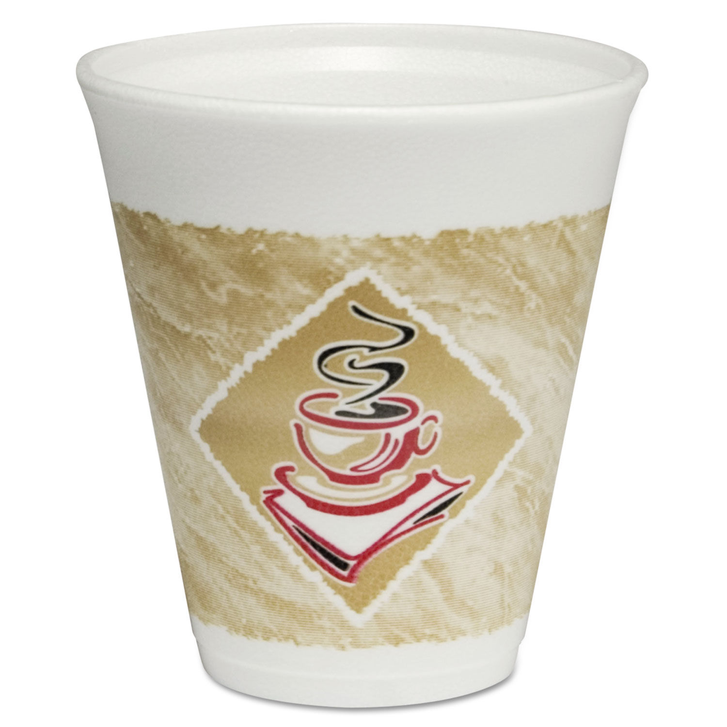 Dart® Plastic Lids, Fits 12 oz to 24 oz Hot/Cold Foam Cups, Straw-Slot Lid,  White, 100/Pack, 10 Packs/Carton