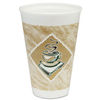 DCC16X16G - Café G Foam Hot/Cold Cups, 16 oz, Brown/Green/White, 1,000/Carton