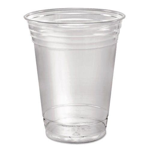 Bulk [16 Oz, 20 Oz, 24 Oz] Clear Plastic Cups with Flat Lids and Straws -  Choose (24 Oz, 500 Ct) 