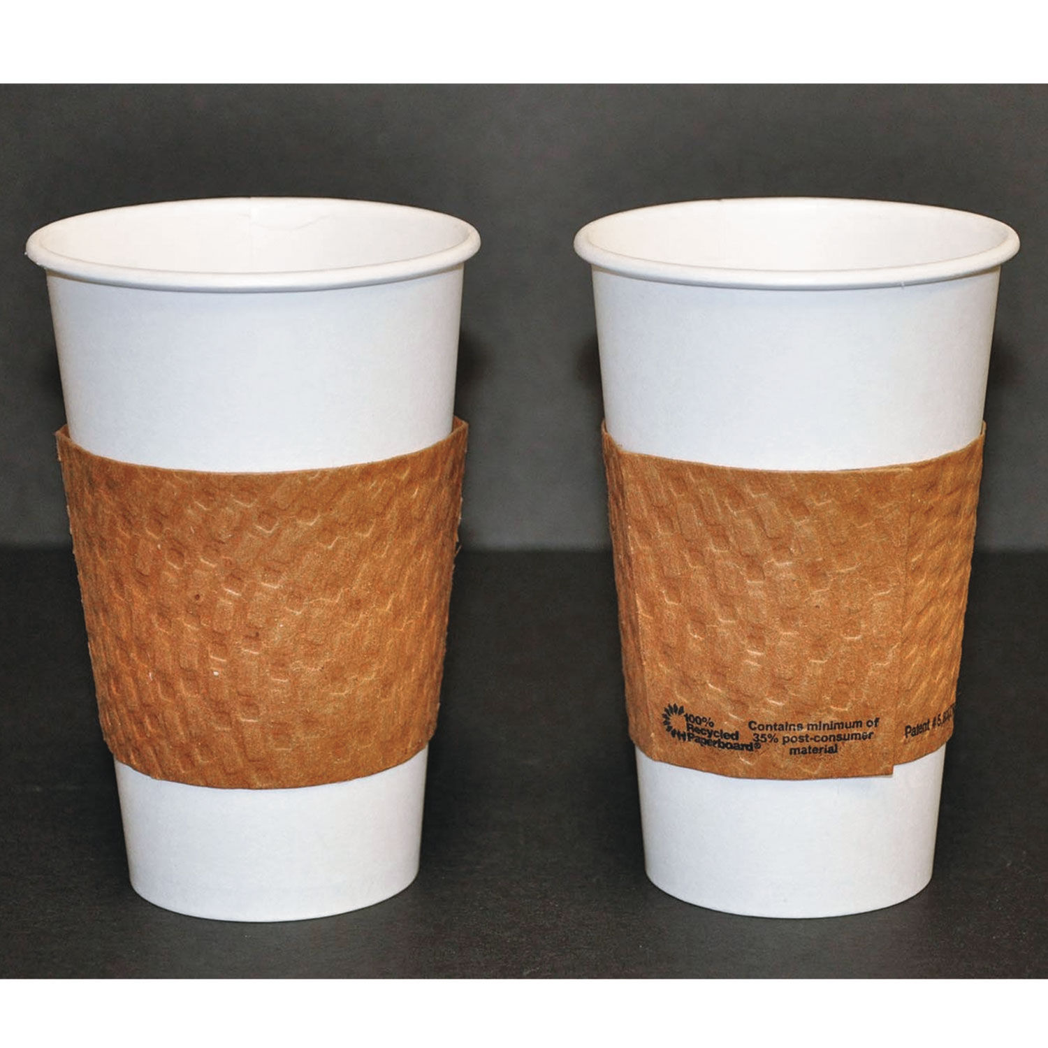 Kraft Hot Cup Sleeves by Dopaco® PCTDSLVBRN