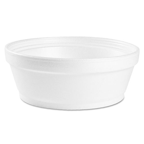 Dart Carryout Food Containers, White, Foam, 6 x 6 x 3 - 500 count