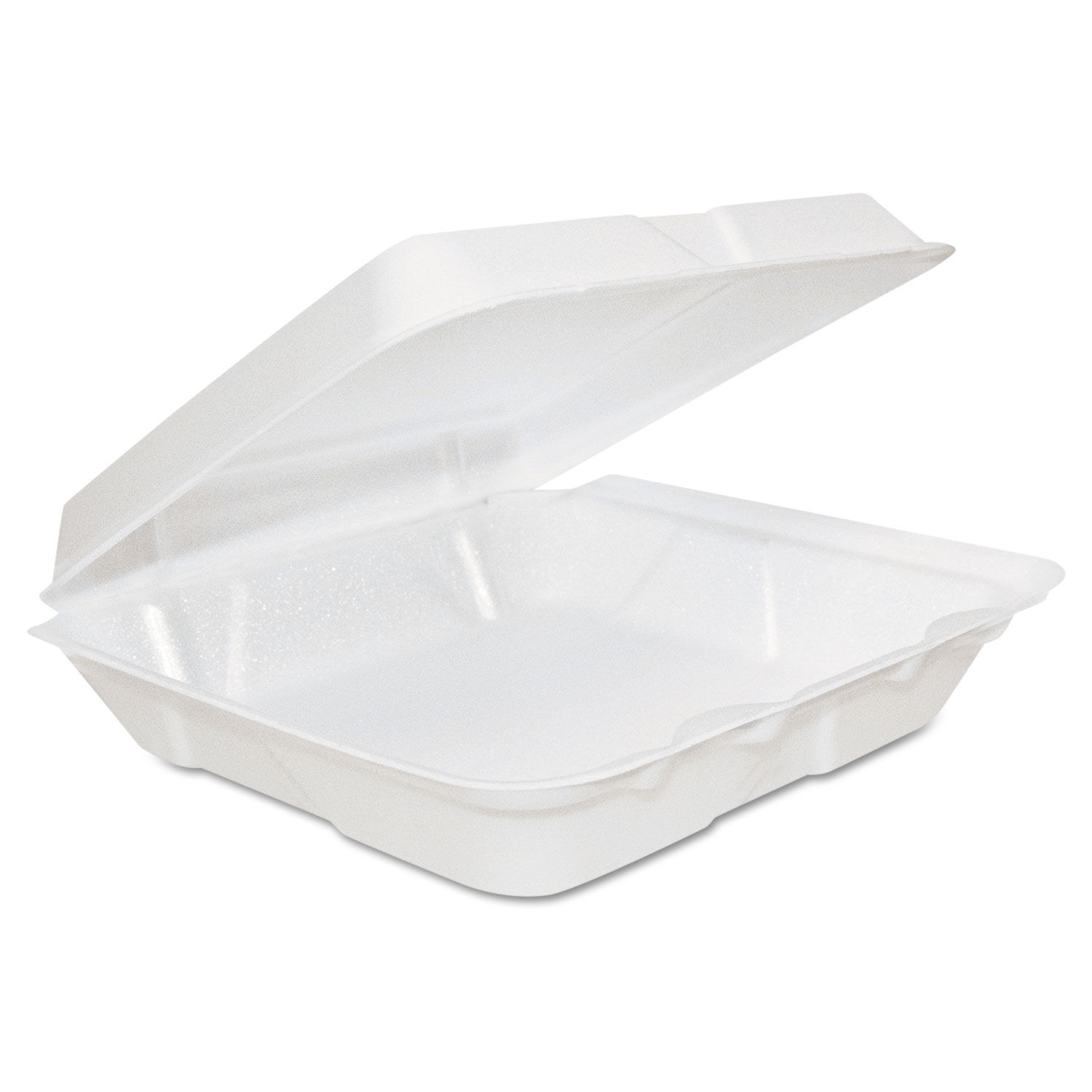 1-Compartment Hinged Foam Container 8