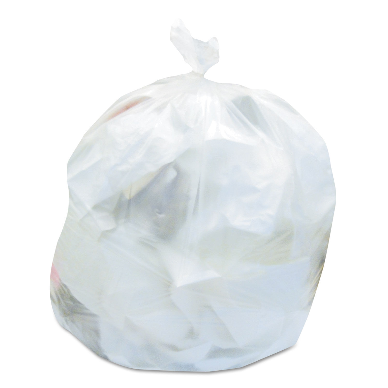 60 Gal. Natural Trash Bags, 14 Mic 38 in. x 60 in., 10 Rolls of 20 Bags,  200/Carton