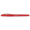 UNV50503 - Porous Point Pen, Stick, Medium 0.7 mm, Red Ink, Red Barrel, Dozen, Felt Tip Pens