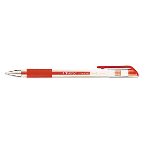 Uni-ball Gel Medium Point Pens, Red Ink - Dozen