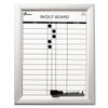 NSN4845261 - 7520014845261 SKILCRAFT Quartet Magnetic In/Out Board, Up to 14 Employees, 11 x 14, White Surface, Anodized Aluminum Frame