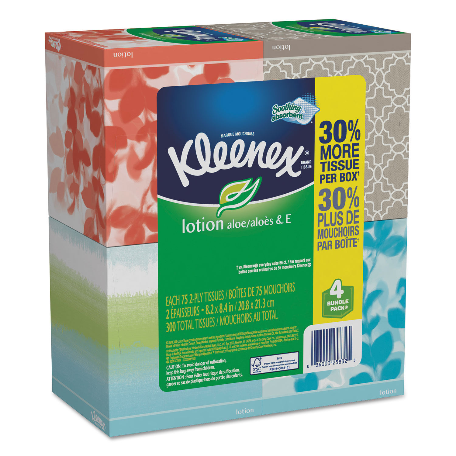 Lotion Facial Tissue By Kleenex Kcc50174ct Ontimesupplies Com
